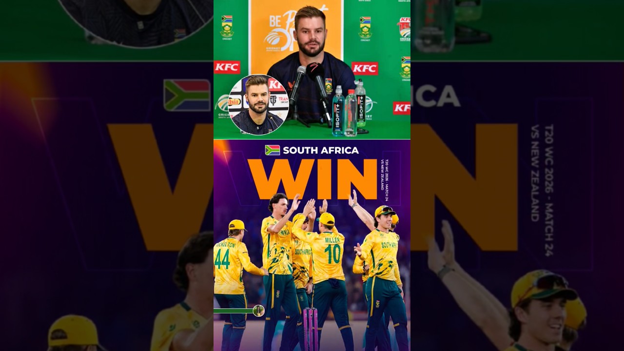 After reaching the Super 8, African captain Aiden Markram said..🤔 