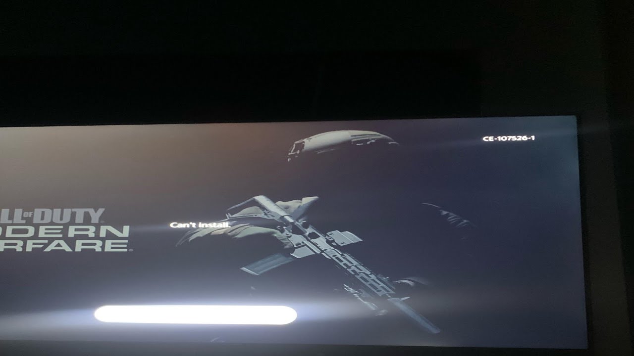 PS5 Game Install error code CE-107526-1(Can't install): Common