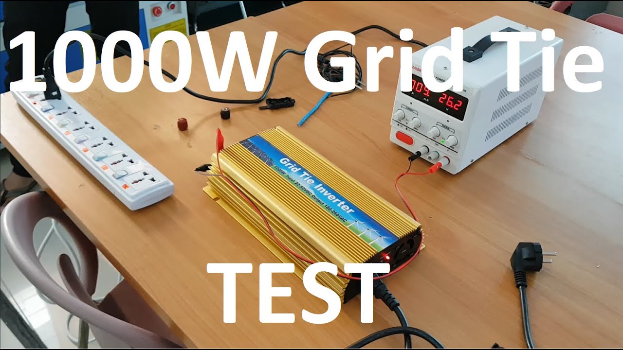 1000W Grid tie inverter Test Lesson Part 5 (KH) - YouTube