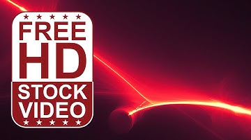 Free Stock Videos - Abstract animated orange-red ethereal waves moving randomly on black BG