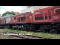 GE U20C 3812 e 3844 chegando no pátio de Cornélio Procópio/PR. 30/01/20.