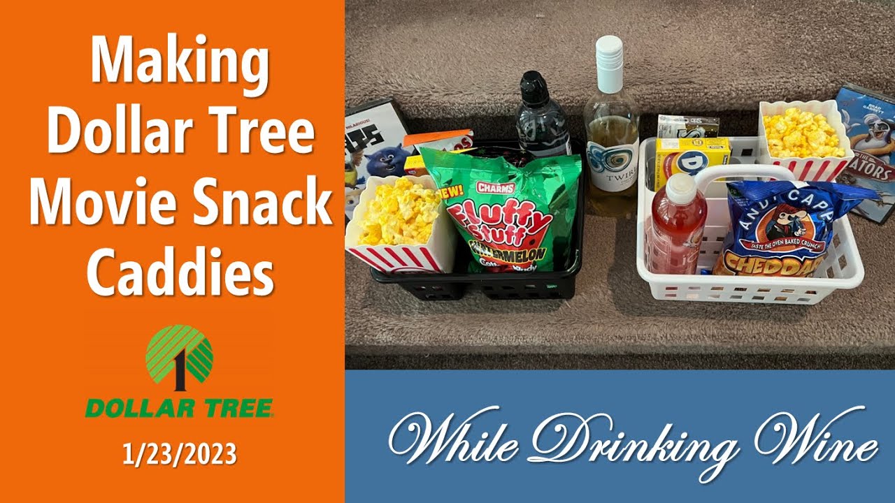 Do It Yourself Kids Movie Snack Caddies Using Dollar Tree Products 