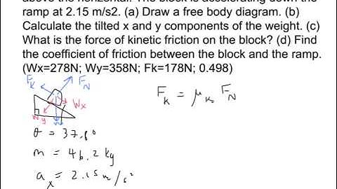 High School Physics Ramp Problems