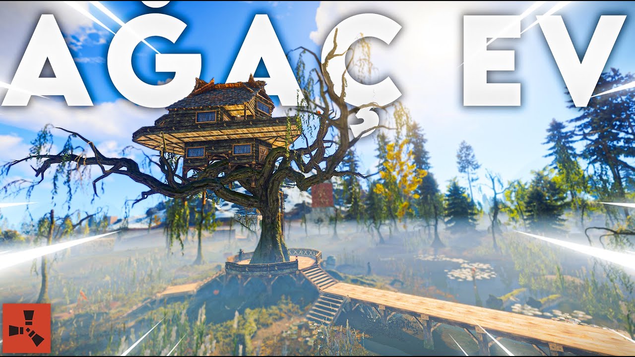 AĞACIN ÜSTÜNDEKİ EVDE 1 GÜN GEÇİRMEK ! I Rust Türkçe