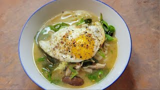 Ginger Miso Udon Soup - Ready In 10 Minutes - Healthy And Delicious