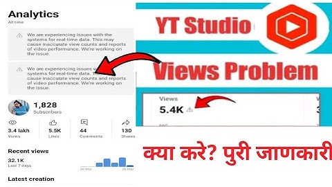 We are experiencing issues with the systems for realtime data || youtube real time data problem