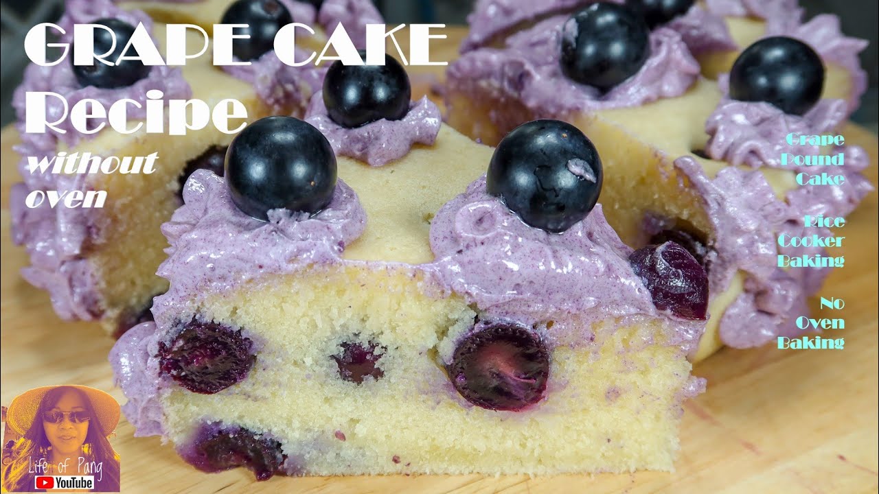 EASY RICE COOKER CAKE RECIPES Grape Cake Recipe Without Oven Grape