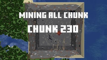 Mining all the chunks in Minecraft    (Chunk 230)  in 1 Minute