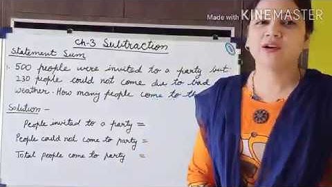 CBSE Class 3 Maths CH-3 Subtraction video no 5