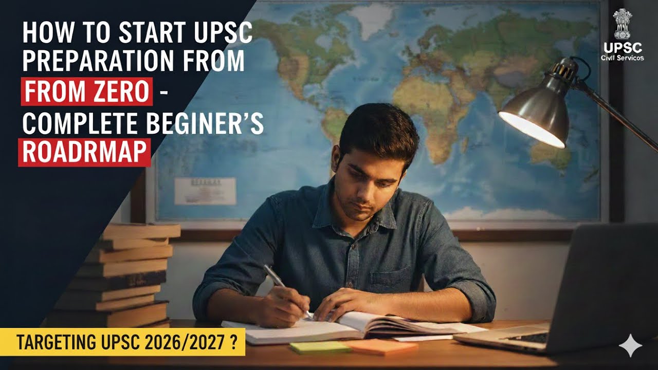 HOW TO START UPSC PREPARATION FROM ZERO - COMPLETE BEGINNER’S ROADMAP ...