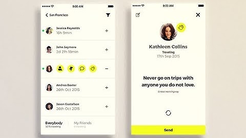 Travel app prototype