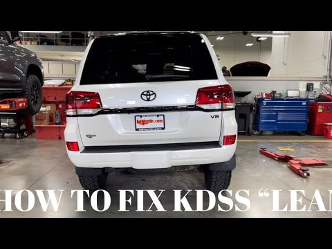 How to fix KDSS lean on a 200-series Land Cruiser