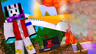 AKU TERBANG DAN JATUH DI TENGAH HUTAN MINECRAFT BEYOND! #4