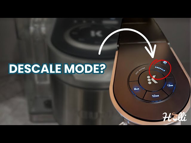 Keurig descale mode button locations K-Classic K-Select K-Elite