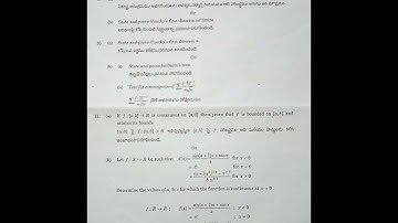 ANU 4th sem 2021 paper MATHS(REAL ANALYSIS)