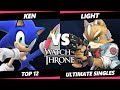 WTT 2023 - KEN (Sonic) Vs. Light (Fox) Smash Ultimate - SSBU