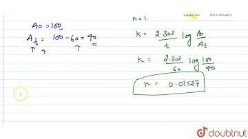 If 60% of a first order reaction was completed in 60 minutes, 50% of the same reaction would be ...