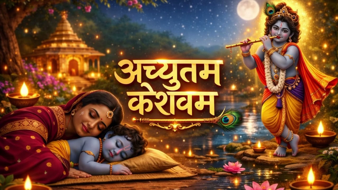 अच्युतम केशवम - Lyrical | Achyutam Keshavam Krishna Damodaram | कौन कहता है भगवान आते नहीं