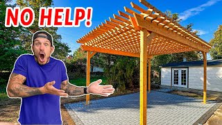 Building a GIANT Pergola ALONE! by Mr. Build It 303,141 views 6 months ago 23 minutes