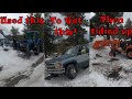 How to dig a truck out of the snow