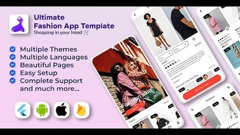 The Ultimate Shopping Flutter App Template Demo Video