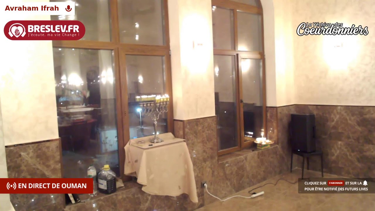 Allumage de la 4 ème bougie de Hanouka à Ouman (01/12/21)