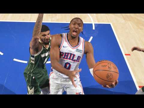 Joel Embiid Triple Double 28 Pts! Maxey Halfcourt 3 vs Bucks!