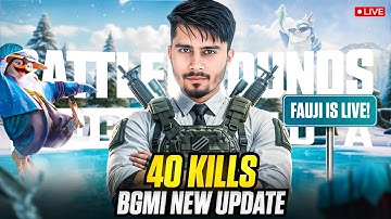 40 KILLS IN BGMI 4.1 UPDATE 🔥 NEW FROSTY FUNLAND UPDATE - BGMI LIVE