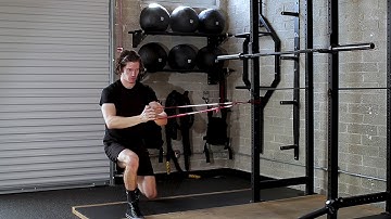 Low Split-Stance Pallof Press w/Overhead Reach