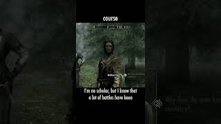 course — The Elder Scrolls V: Skyrim dialogue scene