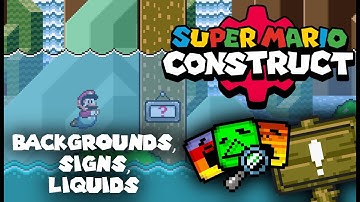 Preview van Super Mario Construct V8 Snapshot 33: achtergrondupdates, berichtenbord en meer vloei...
