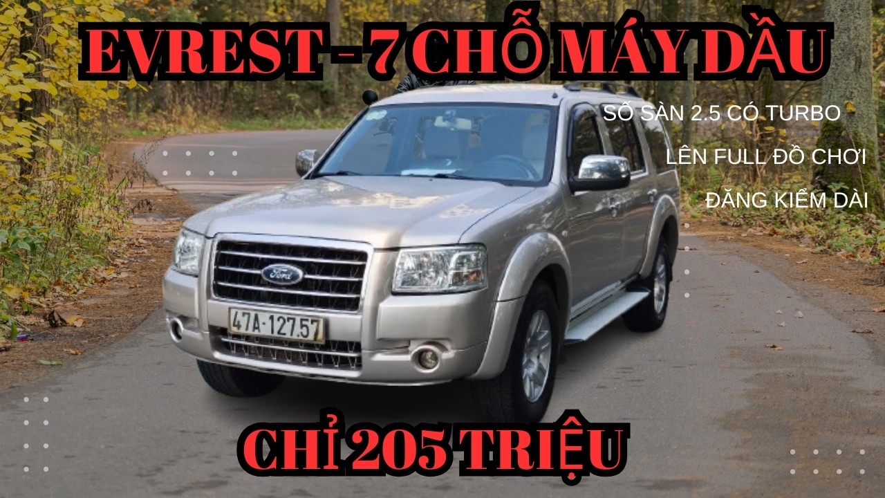 Everest máy dầu gầm cao máy khỏe | Phúc Việt - ô tô cũ giá rẻ