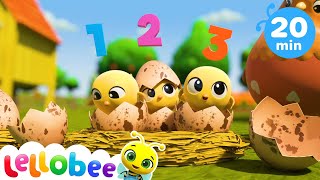10 Little Speckled Eggs - Learn Numbers with Chicks and Bunnies - Little Baby Music Time!