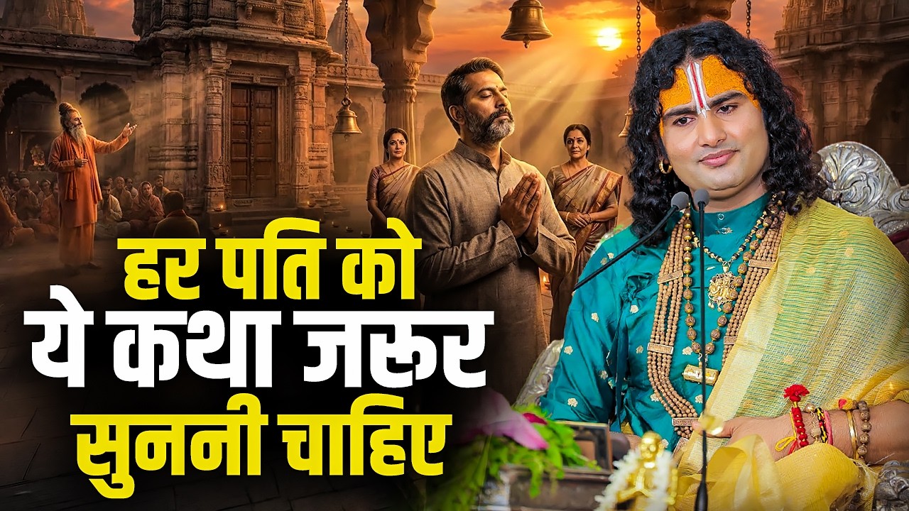 हर पति को ये कथा जरूर सुननी चाहिए ? Aniruddhacharya Ji Maharaj #pati #patni #sanskar