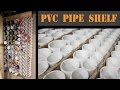 PVC Pipe Shelf - Organize Basement Storage PVC Pipe Shelf - Organize Basement Storage