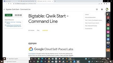 Bigtable Qwik Start   Command Line  | L2E3: Data Analyst Skills| Lab 2 |