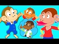 Cinq petit singe | Poèmes pour enfants | enfants musique | Nursery Rhymes Songs | Five Little Monkey