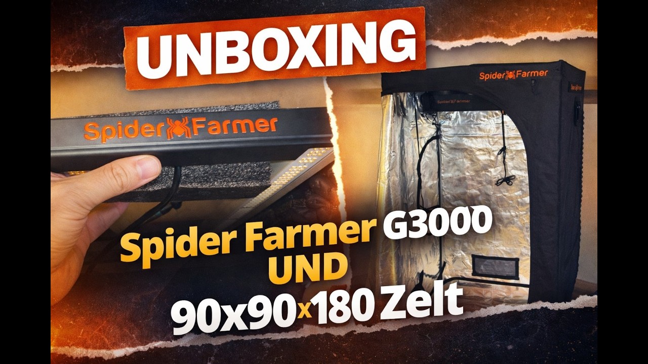 Spider Farmer Komplettset unboxing und Aufbau