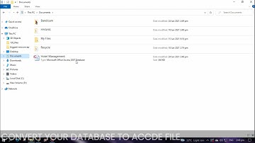 Final Project in CC225 | MS access Database to Executable File