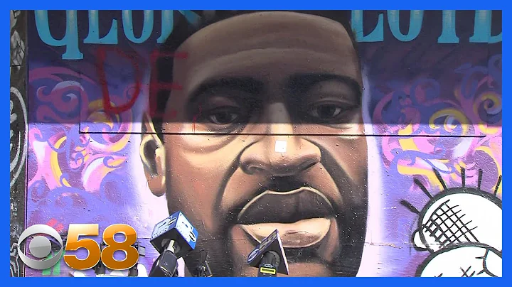 George Floyd mural vandalized twice in a week, art...