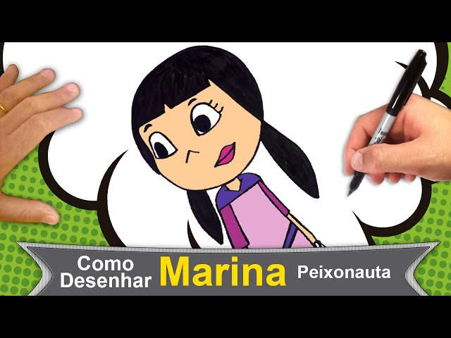 Como desenhar e pintar Peixonauta 