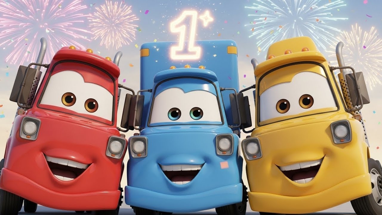Ten Nine Vroom! Counting Trucks Song for Kids 🚍🎉 