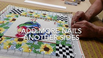 How to Frame a Needlepoint Art