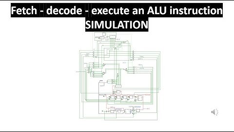 Fetch - decode - execute an ALU instruction - Scott CPU