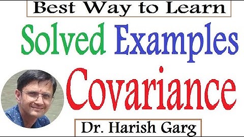 Solved Examples of the Covariance