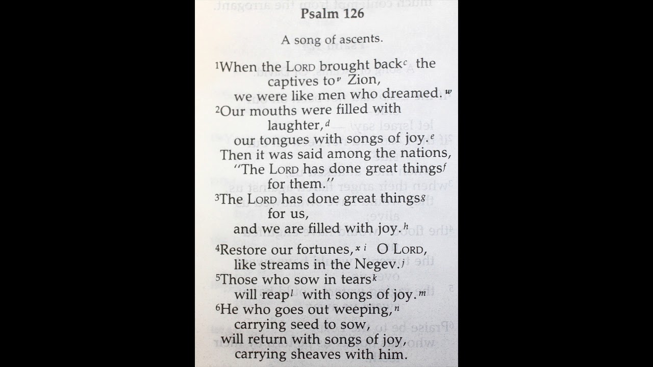 Holy Bible Psalm 126 1 6 YouTube holy-bible-psalm-126-1-6-youtube