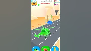 Shape-shifting Game Level-3334 Very Cool & Gnerly hyper casual game #shorts #gameplay #shapeshifting