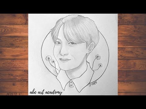 BTS Hobi | A little collage of Jhope | pencil sketch + full process video —  Steemit