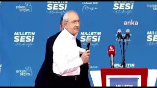 Kemal Kılıçdaroğlu; Ey saray geliyor gelmekte olan. CHP Mersin mitingi Resimi