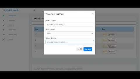 Sistem Pendukung Keputusan Metode Waspas